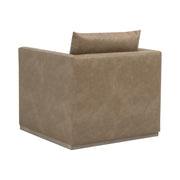 Essentials For Living Siena Plinth Base Sofa Chair ~ Ivanhoe Toast, Natural Gray Oak