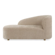 Uttermost Fae Flax-Toned Crosshatched Velvet Chaise Lounge