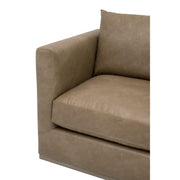 Essentials For Living Siena Plinth Base Sofa Chair ~ Ivanhoe Toast, Natural Gray Oak