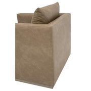 Essentials For Living Siena Plinth Base Sofa Chair ~ Ivanhoe Toast, Natural Gray Oak