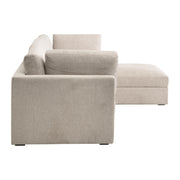 Essentials For Living Daley Modular Armless Chair ~ LiveSmart Halifax Ivory, Espresso