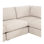 Essentials For Living Daley Modular Storage Ottoman ~ LiveSmart Halifax Ivory, Espresso