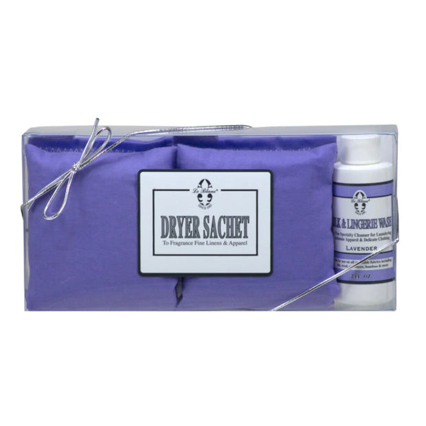 Le Blanc Lavender Fragrance Dryer Sachets Double Pack with Silk & Lingerie Wash
