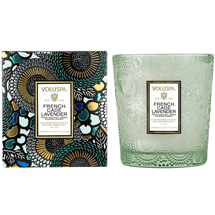 Voluspa French Cade Lavender Classic Candle ~ 9 oz.