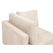 Essentials For Living Daley Modular Corner Chair ~ LiveSmart Halifax Ivory, Espresso