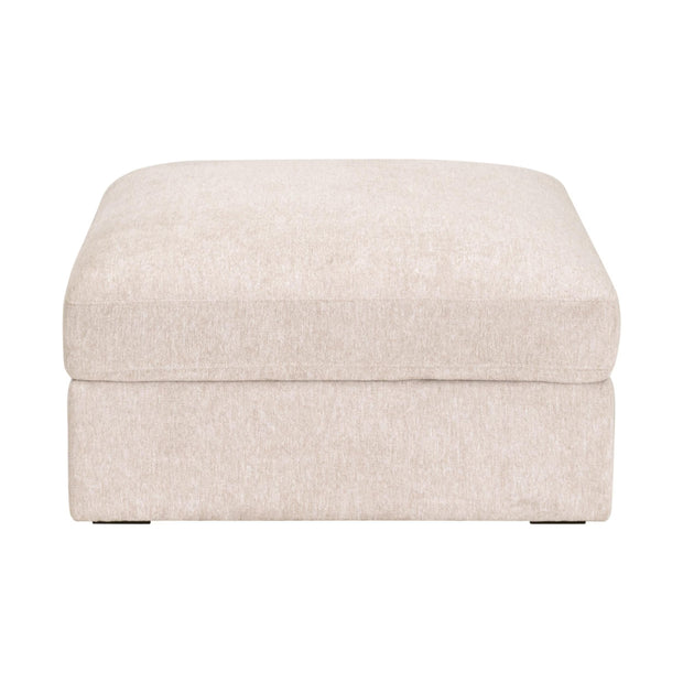 Essentials For Living Daley Modular Storage Ottoman ~ LiveSmart Halifax Ivory, Espresso