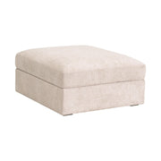 Essentials For Living Daley Modular Storage Ottoman ~ LiveSmart Halifax Ivory, Espresso