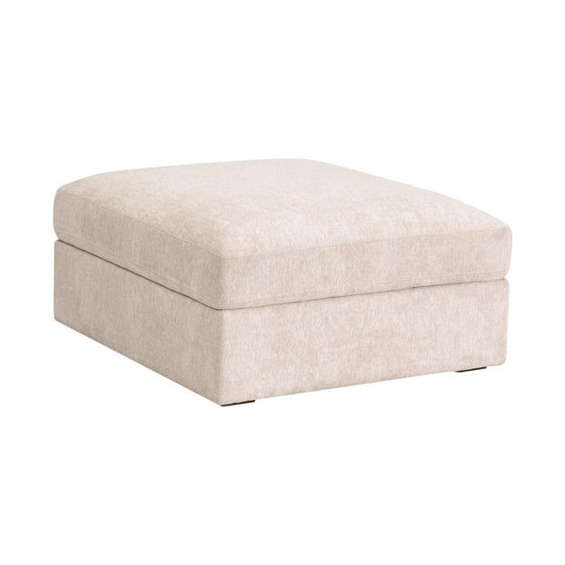 Essentials For Living Daley Modular Storage Ottoman ~ LiveSmart Halifax Ivory, Espresso