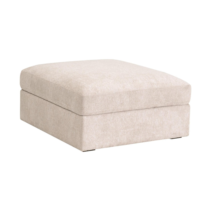 Essentials For Living Daley Modular Storage Ottoman ~ LiveSmart Halifax Ivory, Espresso