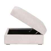 Essentials For Living Daley Modular Storage Ottoman ~ LiveSmart Halifax Ivory, Espresso