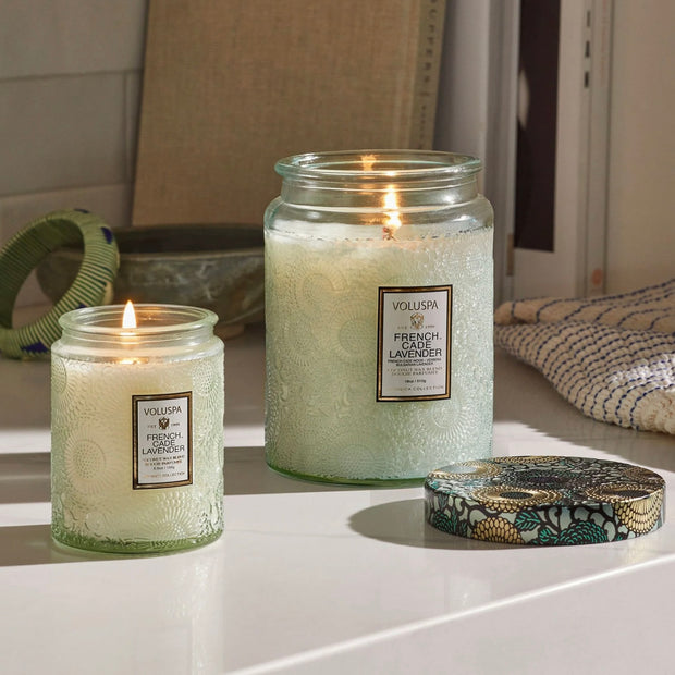 Voluspa French Cade Lavender Small Jar Candle ~ 5.5 oz.