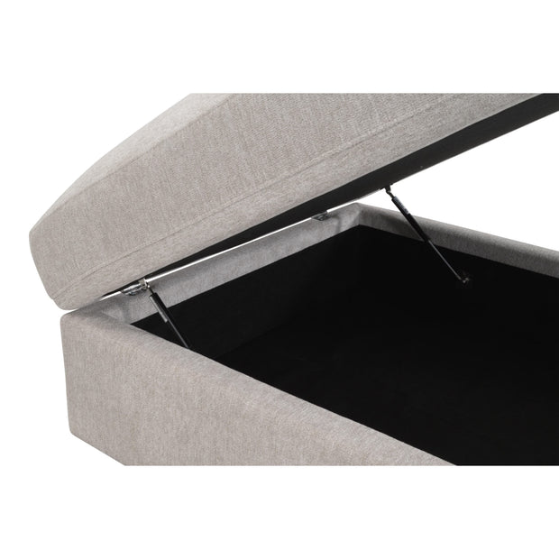 Essentials For Living Daley Modular Storage Ottoman ~ LiveSmart Halifax Ivory, Espresso