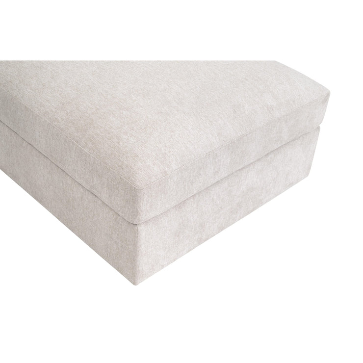 Essentials For Living Daley Modular Storage Ottoman ~ LiveSmart Halifax Ivory, Espresso