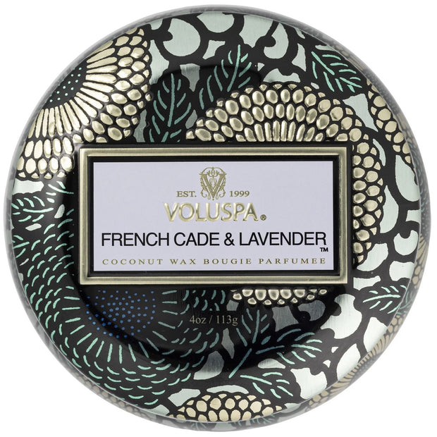 Voluspa French Cade Lavender Mini Tin Candle