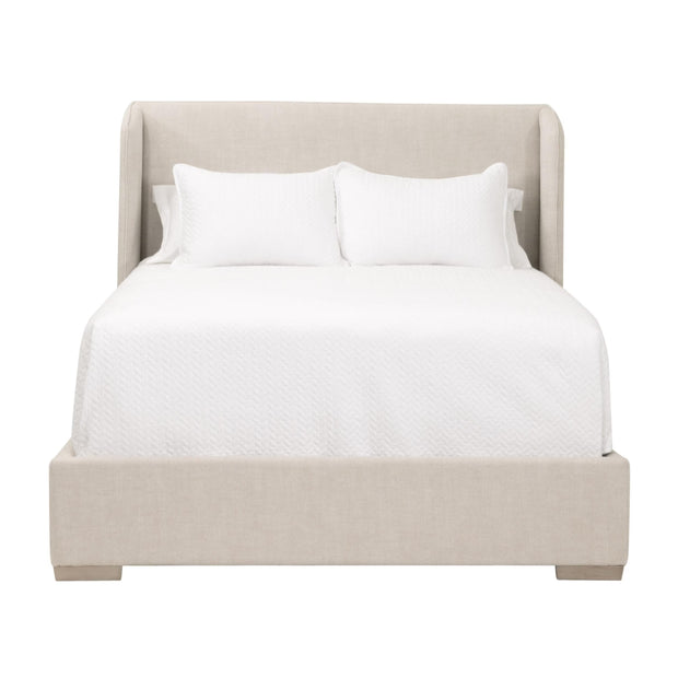 Essentials For Living Stewart Queen Bed ~ Bisque, Natural Gray Oak