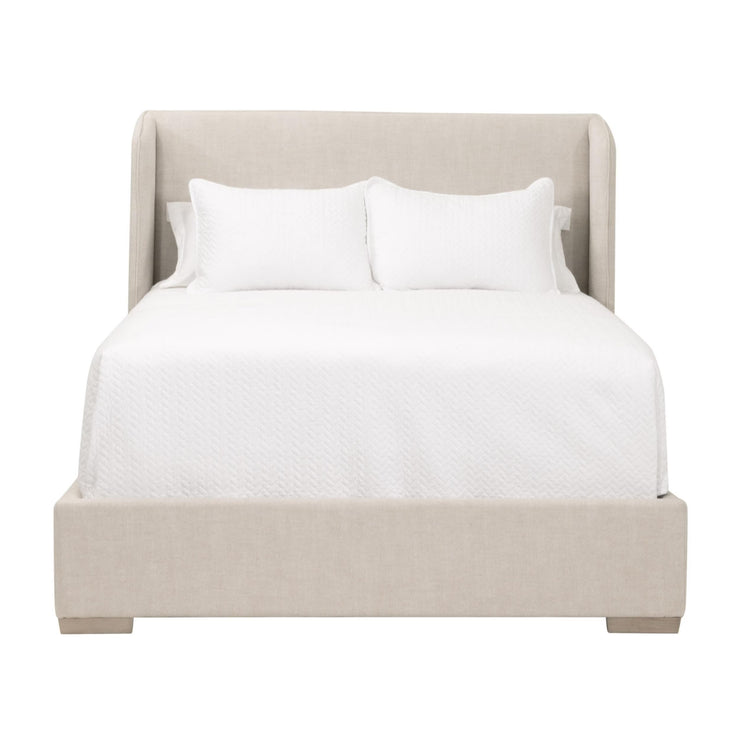 Essentials For Living Stewart Queen Bed ~ Bisque, Natural Gray Oak