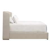Essentials For Living Stewart Queen Bed ~ Bisque, Natural Gray Oak