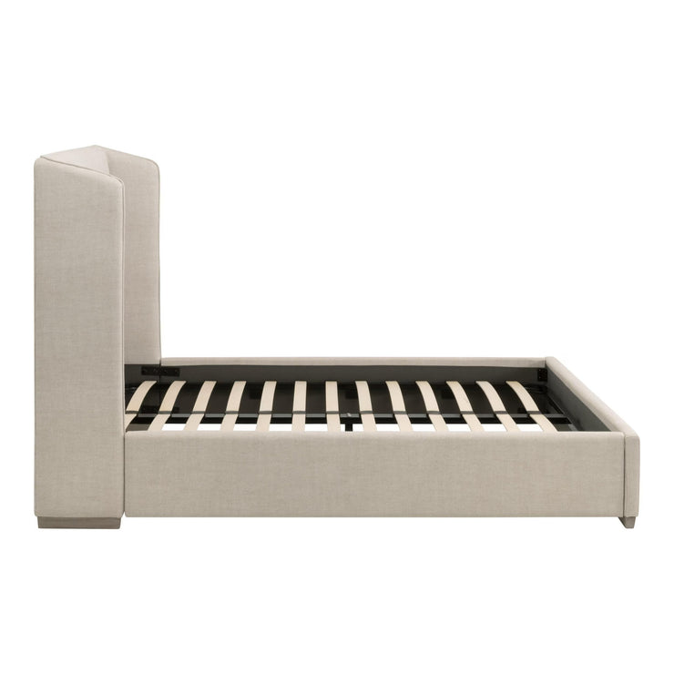 Essentials For Living Stewart Cal King Bed ~ Bisque, Natural Gray Oak