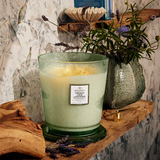 Voluspa French Cade Lavender 5 Wick Hearth Candle ~ 123 oz.