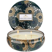 Voluspa French Cade Lavender 3 Wick Tin Candle