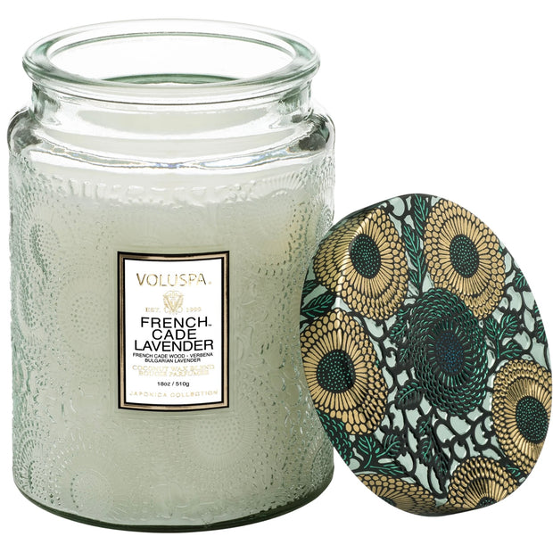 Voluspa French Cade Lavender Large Jar Candle ~ 18 oz.