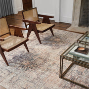 Surya Hague Modern Set of 2 Rattan & Wood Dining Armchairs