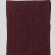 Barefoot Dreams CozyChic Fisherman Cable Throw Blanket ~ Dark Aubergine