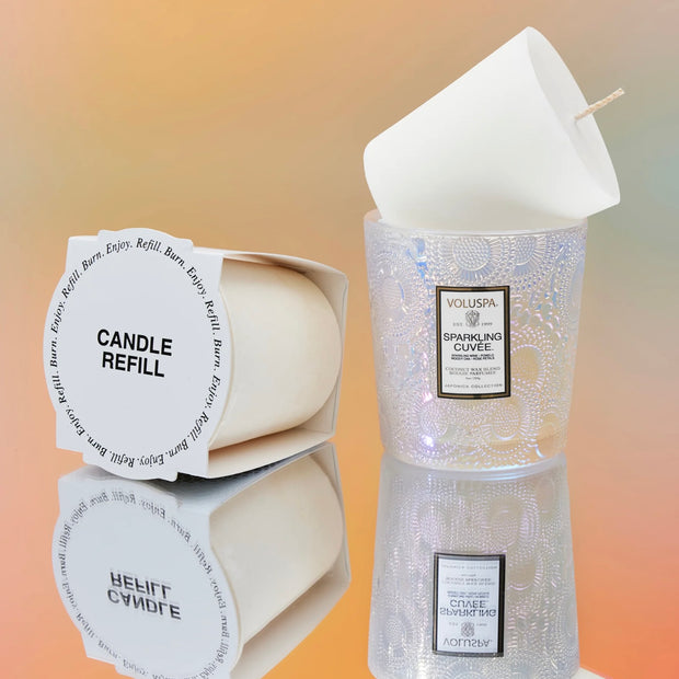 Voluspa Sparkling Cuvée Classic Candle ~ 9 oz. and Refill