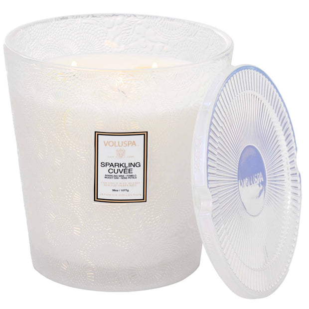 Voluspa Sparkling Cuvée 3 Wick Hearth Candle ~ 38 oz.