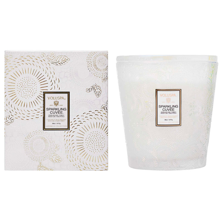 Voluspa Sparkling Cuvée 3 Wick Hearth Candle ~ 38 oz.