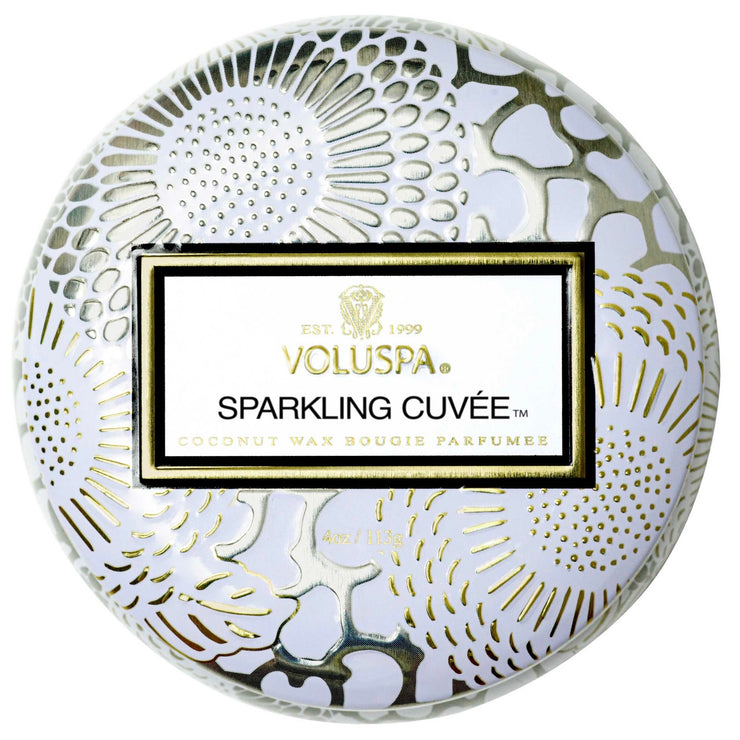 Voluspa Sparkling Cuvée Mini Tin Candle