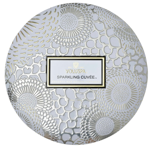 Voluspa Sparkling Cuvée 3 Wick Tin Candle