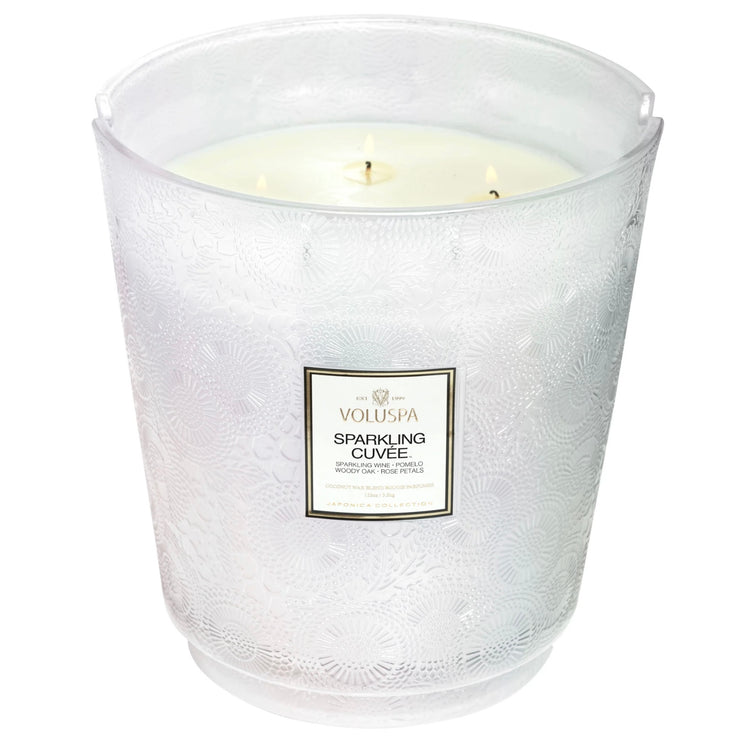 Voluspa Sparkling Cuvée 5 Wick Hearth Candle ~ 123 oz.