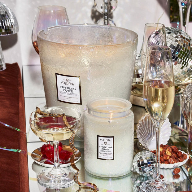 Voluspa Sparkling Cuvée 5 Wick Hearth Candle ~ 123 oz.