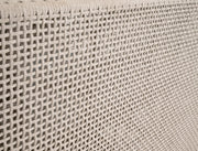 Essentials For Living Tropez Outdoor Swivel Rocker Sofa Chair ~ Oat Flat Rope, Performance Ecru Weave, Washed Ever Teak