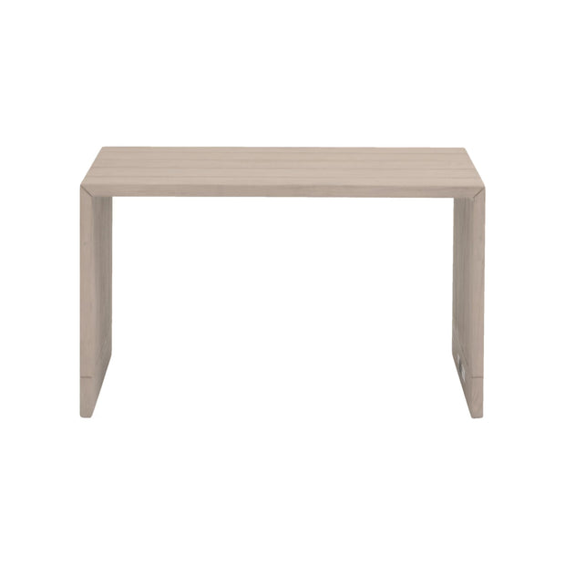 Essentials For Living Rhode Outdoor Coffee Table ~ Oat Flat Rope, Washed Ever Teak