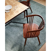 Surya Jilin Modern Dark Brown Curved Back Wood Set of 2 Dining Chairs