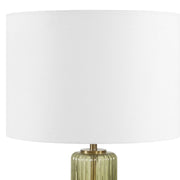Casa Bella Living Olive Green Transparent Glass Table Lamp