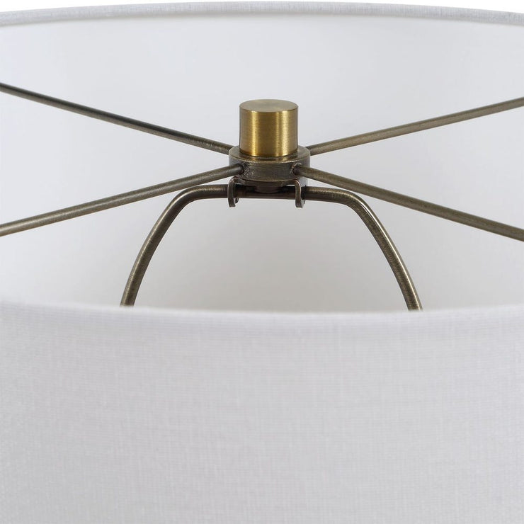 Casa Bella Living Olive Green Transparent Glass Table Lamp