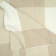Kashwere Creme, Wheat and Linen Plaid Cloud Throw Blanket