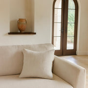 Anaya Home So Soft Linen Natural Beige Pillow 20x20 With Down Insert ~ Fall Sale ~ Limited Quantity
