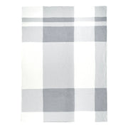 Kashwere Creme, Soapstone and Steel Plaid Cloud Throw Blanket