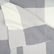Kashwere Creme, Soapstone and Steel Plaid Cloud Throw Blanket