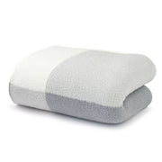 Kashwere Creme, Soapstone and Steel Plaid Cloud Throw Blanket