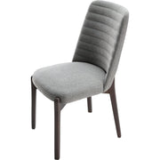 Surya Rayne Modern Gray Channeled Back Dining Chair