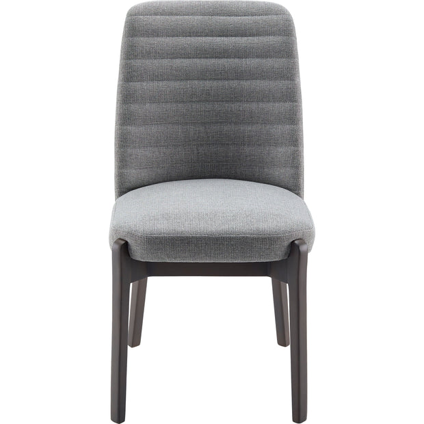 Surya Rayne Modern Gray Channeled Back Dining Chair