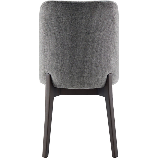 Surya Rayne Modern Gray Channeled Back Dining Chair