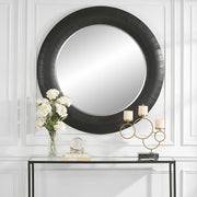 Uttermost Stockade Dark Expresso Wood Round Mirror