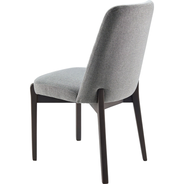 Surya Rayne Modern Gray Channeled Back Dining Chair