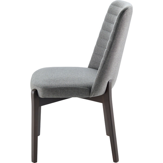 Surya Rayne Modern Gray Channeled Back Dining Chair